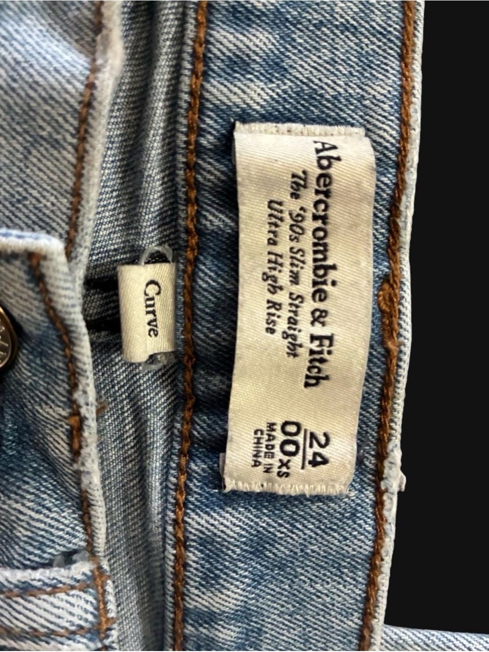 Abercrombie & Fitch Light Blue Slim Straight Jeans